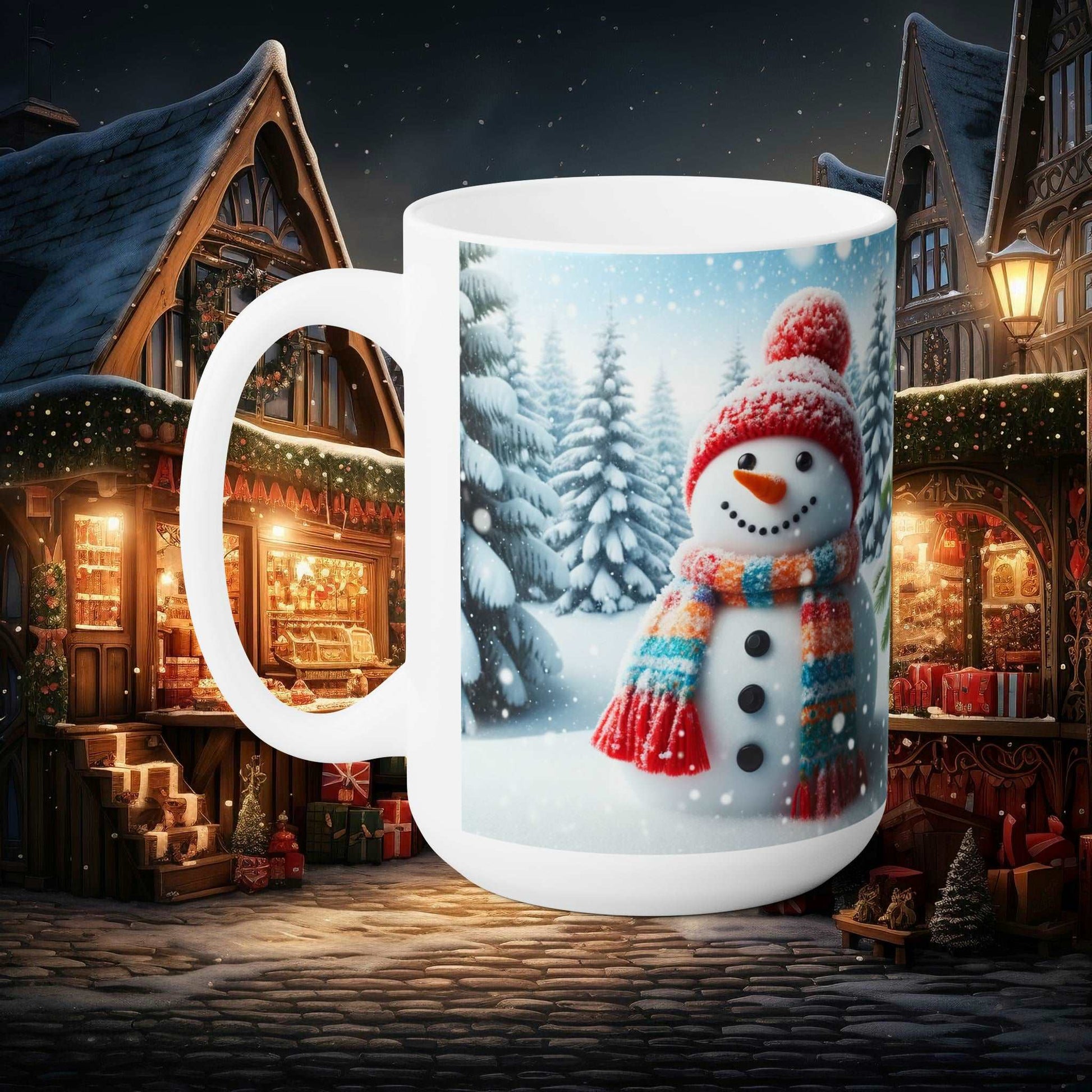 Merry Christmas Snowman Mug