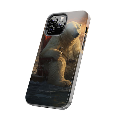 Rocking Polar Bear Phone Case for iPhone - Lightweight, Impact Resistant, Wireless Charging Compatible