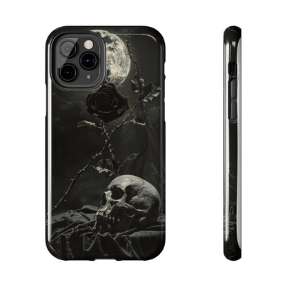 Gothic Elegance Phone Case for iPhone - Lightweight, Impact Resistant, Wireless Charging Compatible