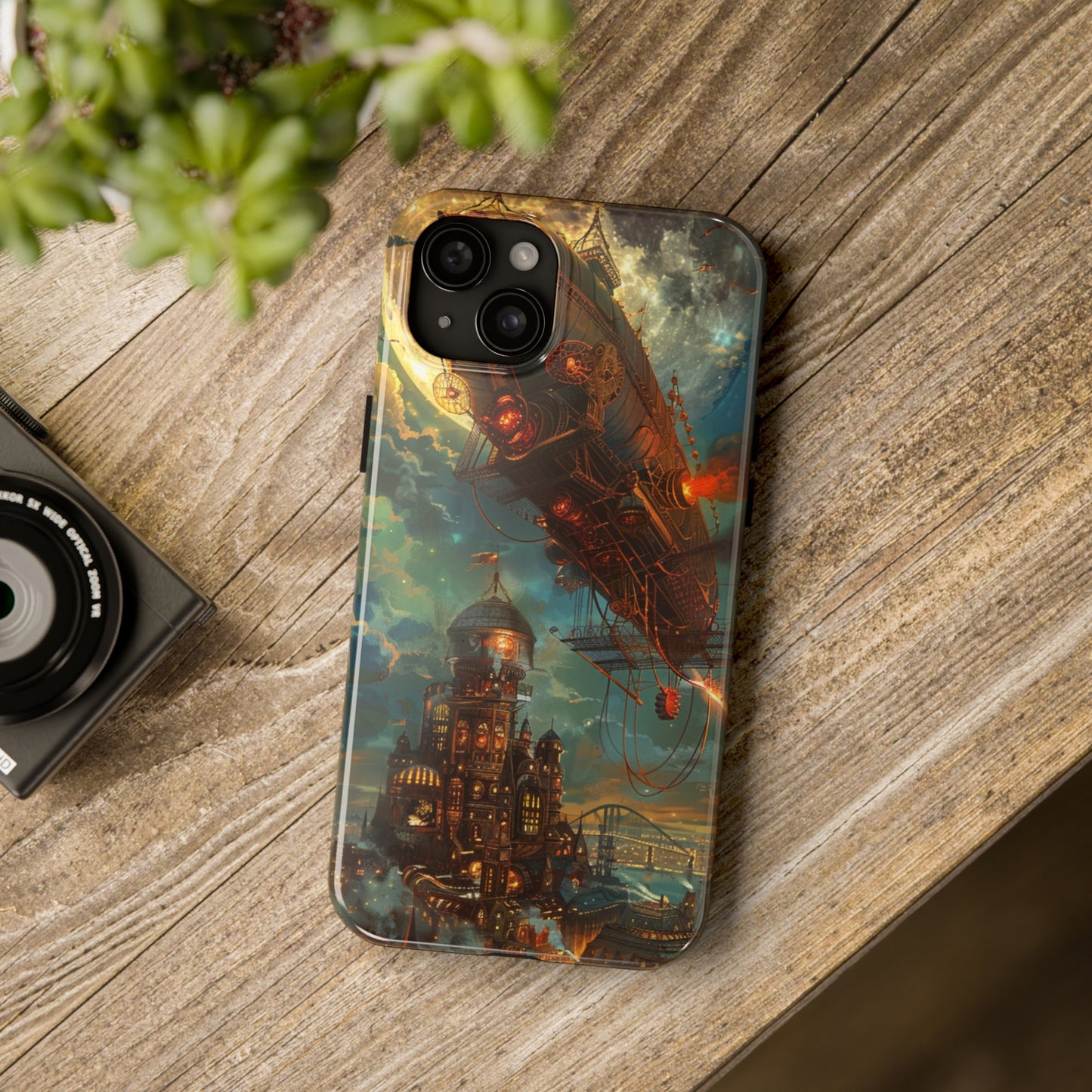 Steampunk Adventures 2 Phone Case for iPhone - Lightweight, Impact Resistant, Wireless Charging Compatible