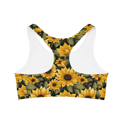 Sunflower Custom Sports Bra - Vibrant & Supportive