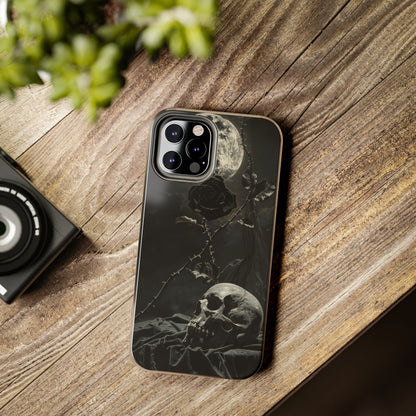 Gothic Elegance Phone Case for iPhone - Lightweight, Impact Resistant, Wireless Charging Compatible