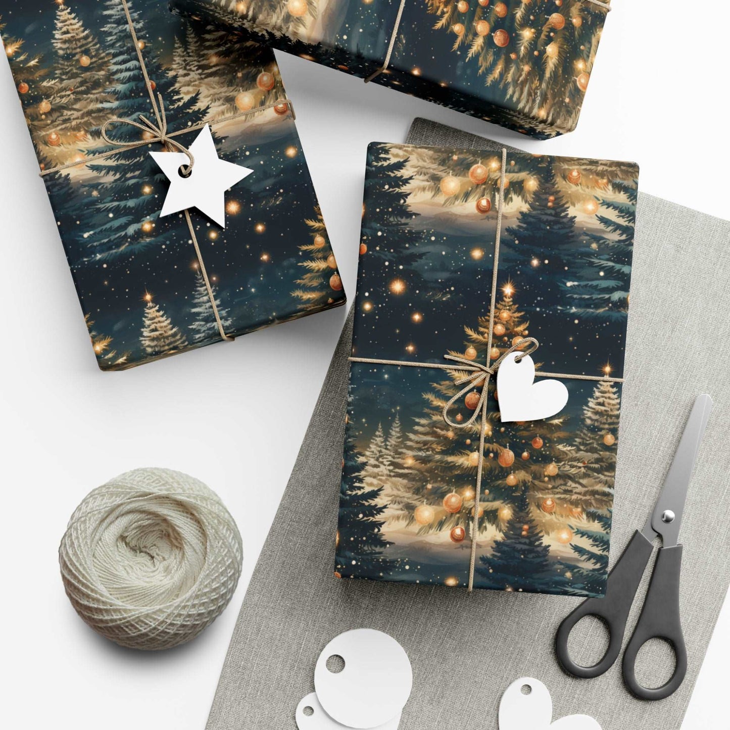 Christmas Tree Gift Wrapping Paper! Cover all your Christmas Gift Wrap ideas with our Custom gift wrapping paper!