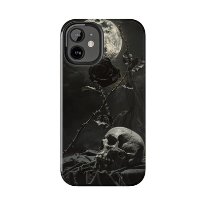 Gothic Elegance Phone Case for iPhone - Lightweight, Impact Resistant, Wireless Charging Compatible