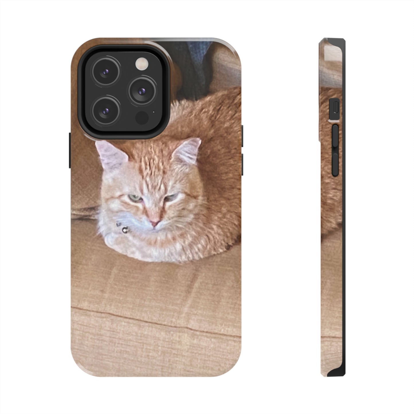 Alfred the Cat's "Couch Potato" Phone Case for iPhone - Lightweight, Impact Resistant, Wireless Charging Compatible