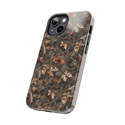 Brown Camo Phone Case for iPhone - Lightweight, Impact Resistant, Wireless Charging Compatible