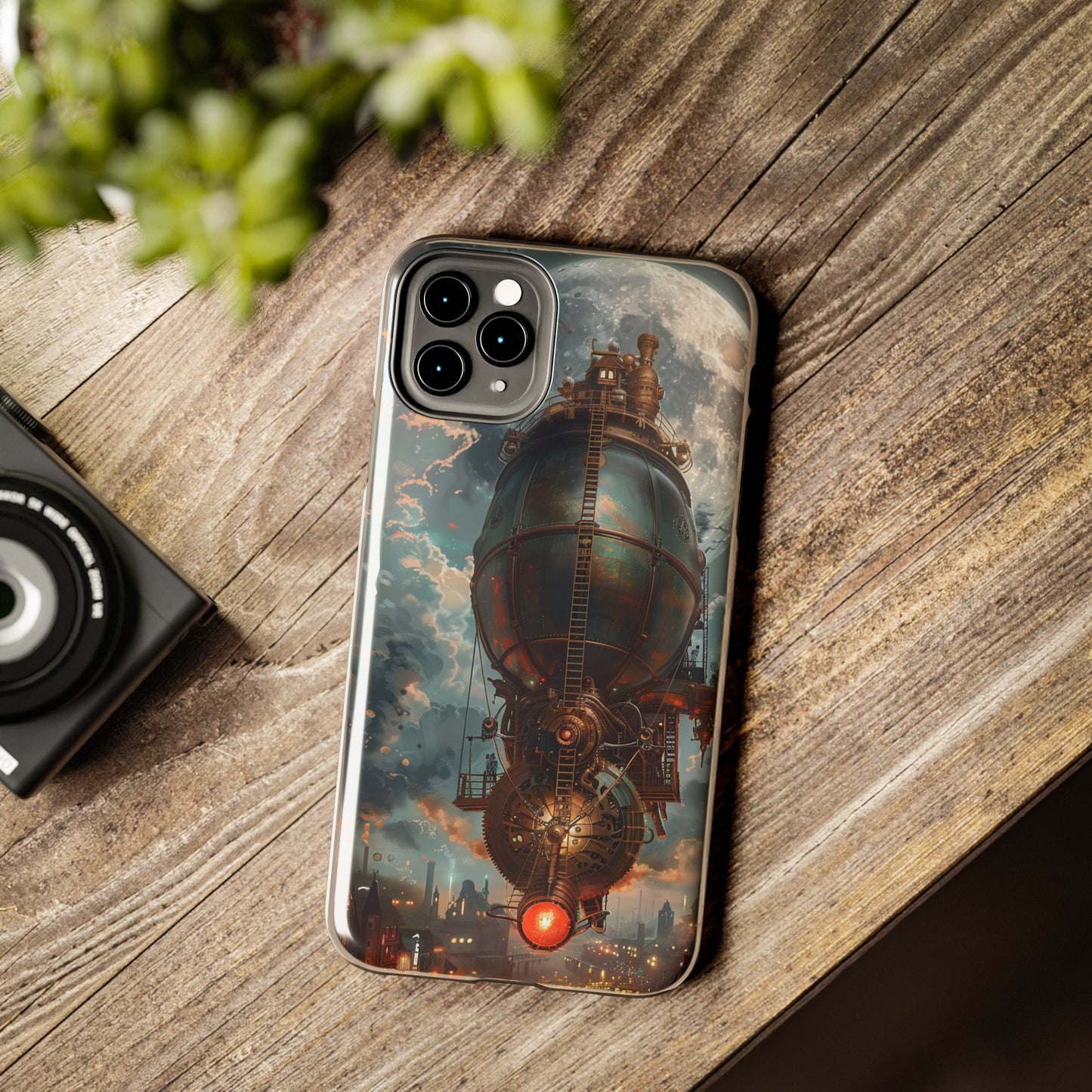 Steampunk Adventure Phone Case for iPhone - Lightweight, Impact Resistant, Wireless Charging Compatible