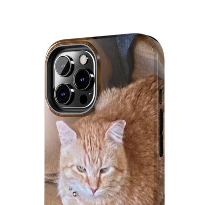 Alfred the Cat's "Couch Potato" Phone Case for iPhone - Lightweight, Impact Resistant, Wireless Charging Compatible