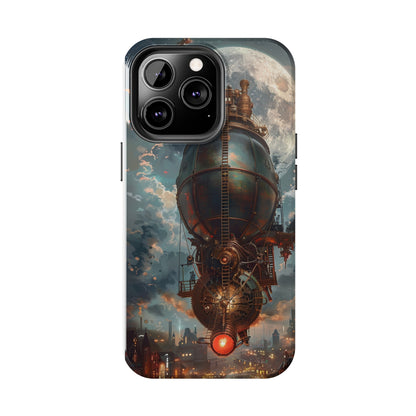 Steampunk Adventure Phone Case for iPhone - Lightweight, Impact Resistant, Wireless Charging Compatible