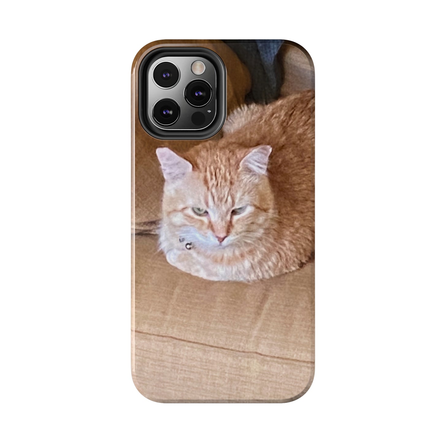 Alfred the Cat's "Couch Potato" Phone Case for iPhone - Lightweight, Impact Resistant, Wireless Charging Compatible