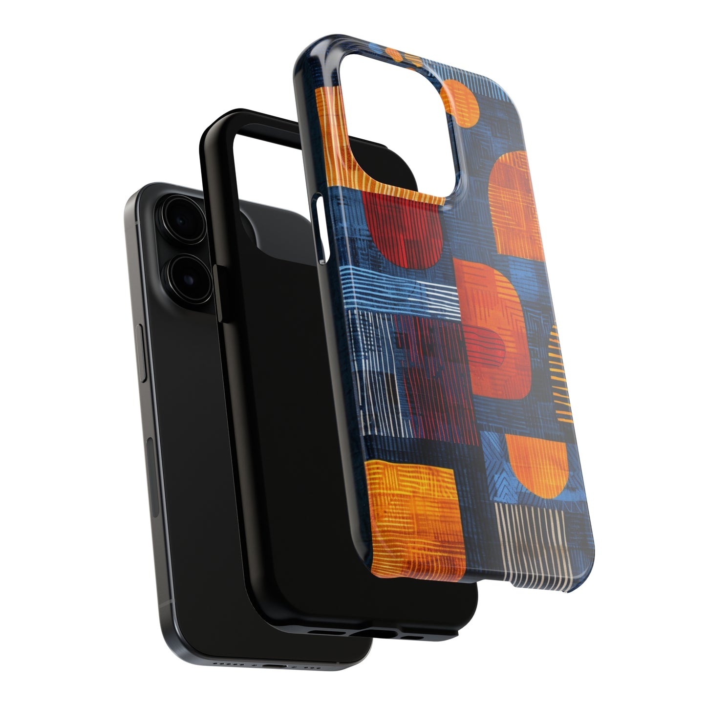 Cultural Tapestry Phone Case 3 for iPhone - Lightweight, Impact Resistant, Wireless Charging Compatible