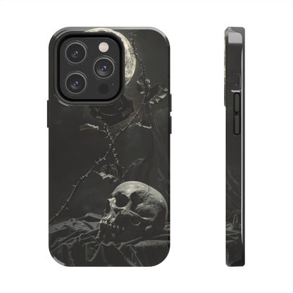 Gothic Elegance Phone Case for iPhone - Lightweight, Impact Resistant, Wireless Charging Compatible