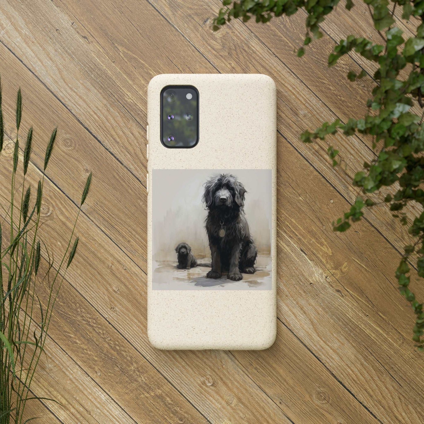 Biodegradable Custom Pet Phone Case, Dog iPhone Case, Doodle Phone Case, Newfypoo, Puppy phone case-AI phone case-AI By AJ