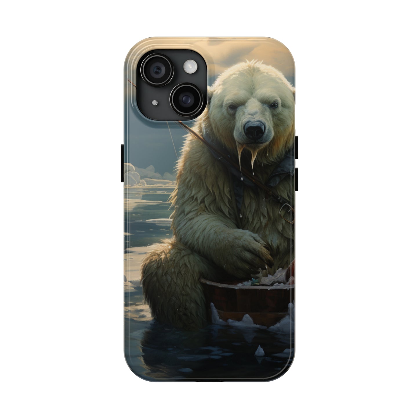 Polar Bear Phone Case for iPhone - Lightweight, Impact Resistant, Wireless Charging Compatible