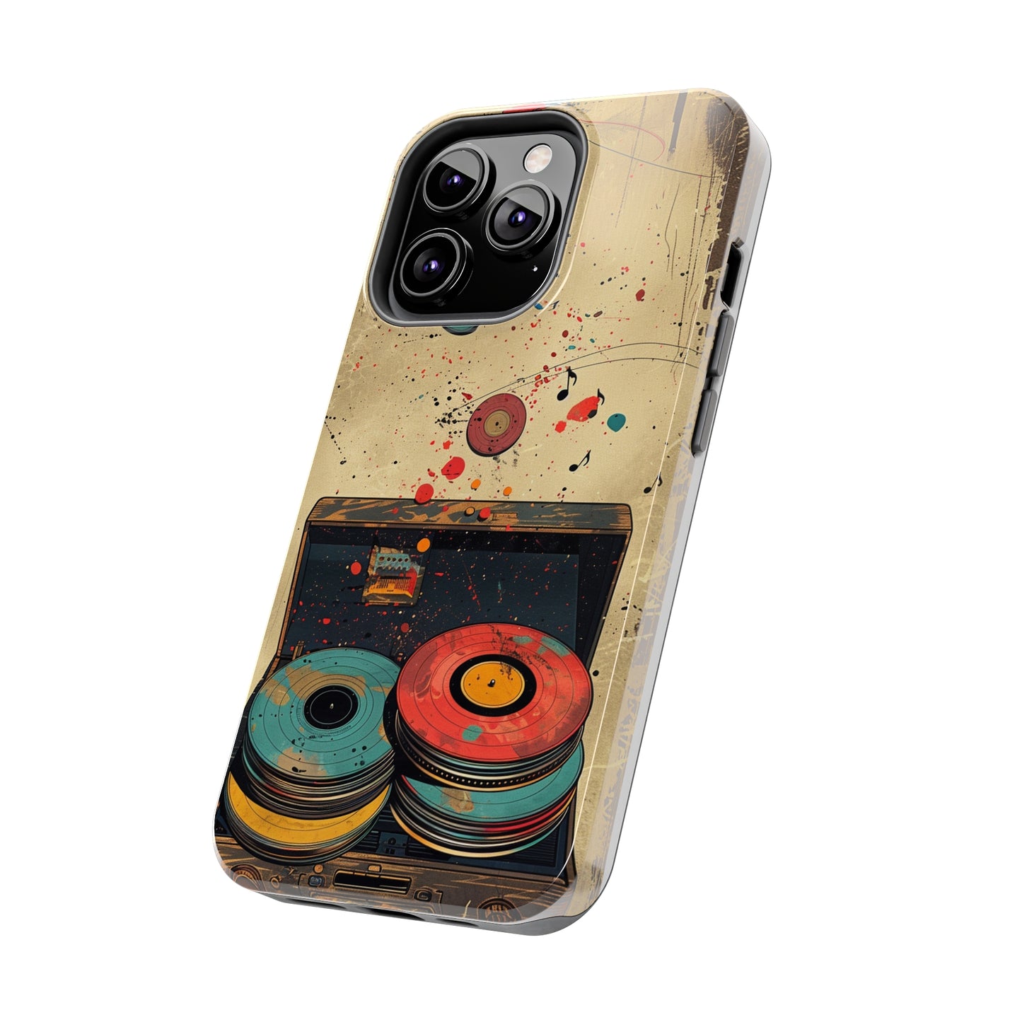 Vintage Audio Phone Case 2 for iPhone - Lightweight, Impact Resistant, Wireless Charging Compatible