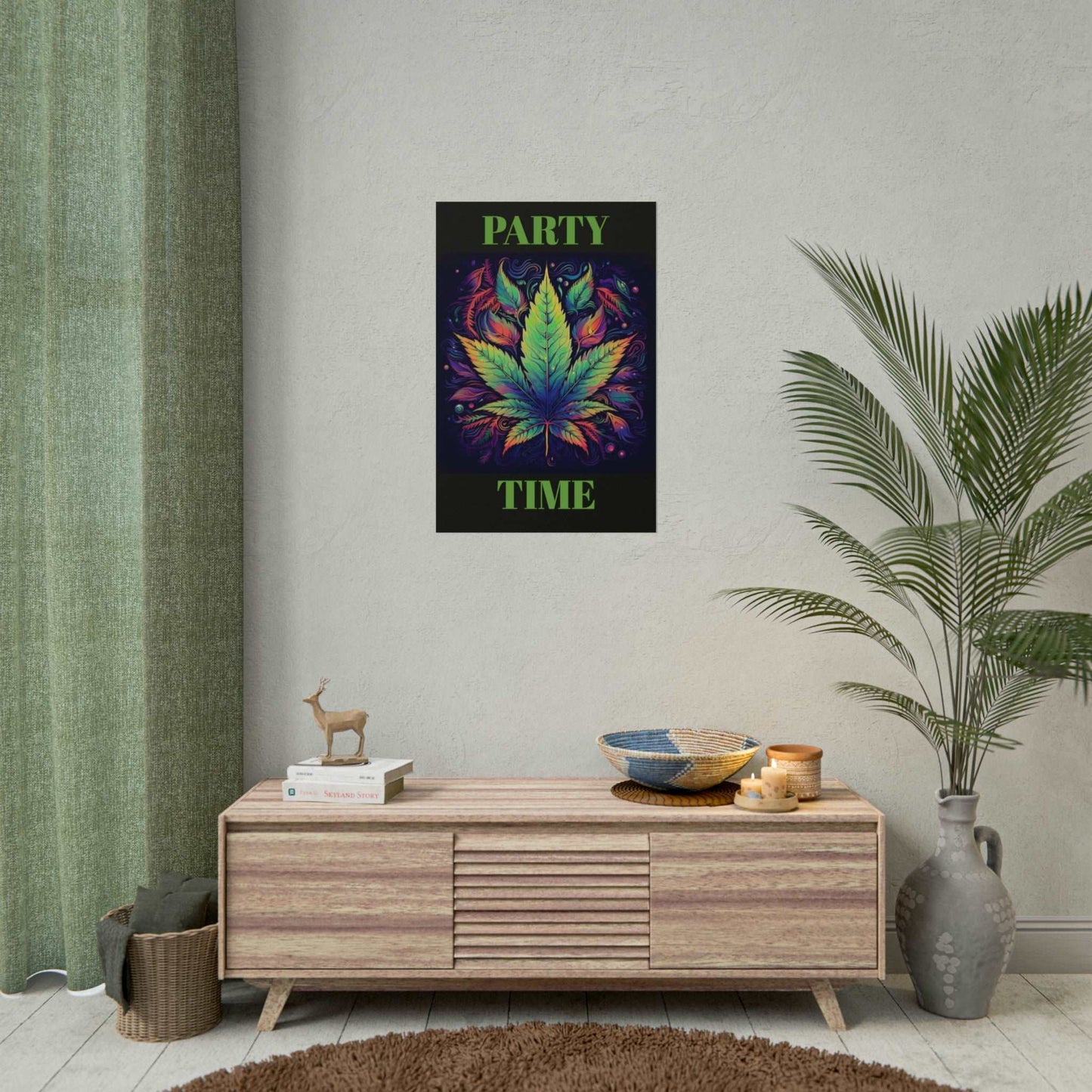 Neon Weed Poster