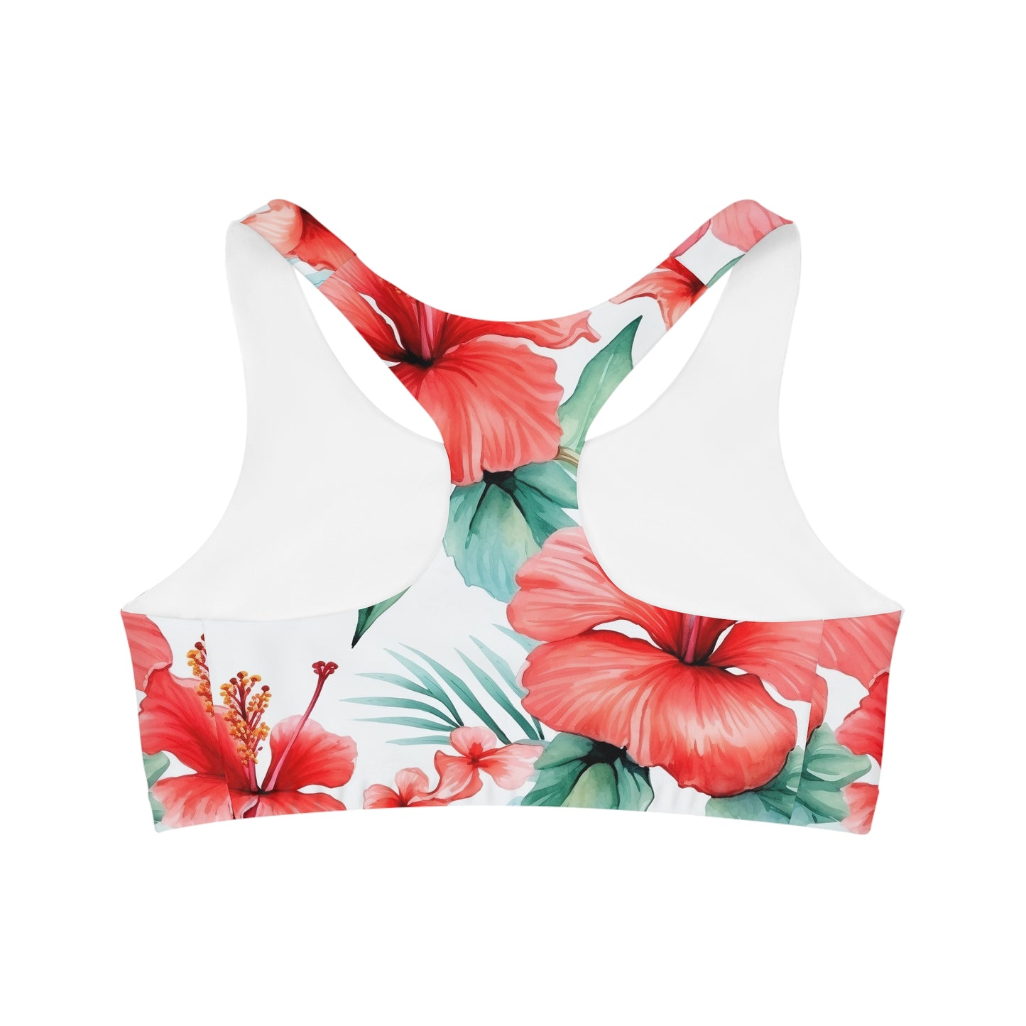 Hibiscus Custom Sports Bra - Tropical Style & Support