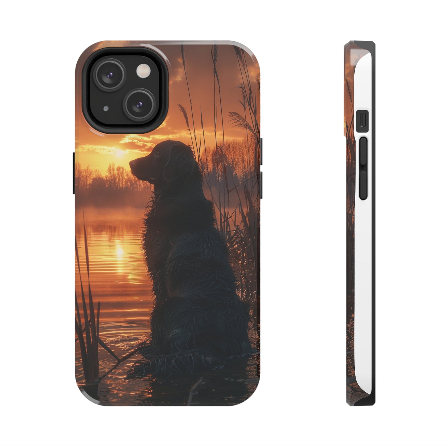 Hunting Dog Phone Case for iPhone - Lightweight, Impact Resistant, Wireless Charging Compatible