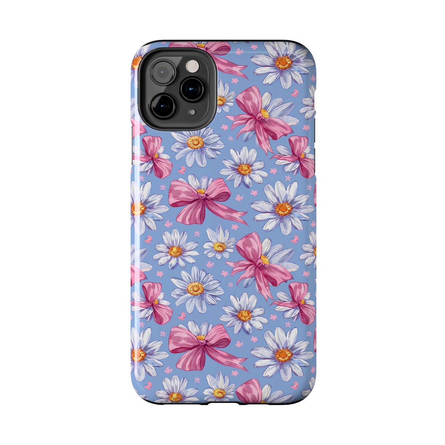 Daisies and Bows 2 Phone Case for iPhone - Lightweight, Impact Resistant, Wireless Charging Compatible