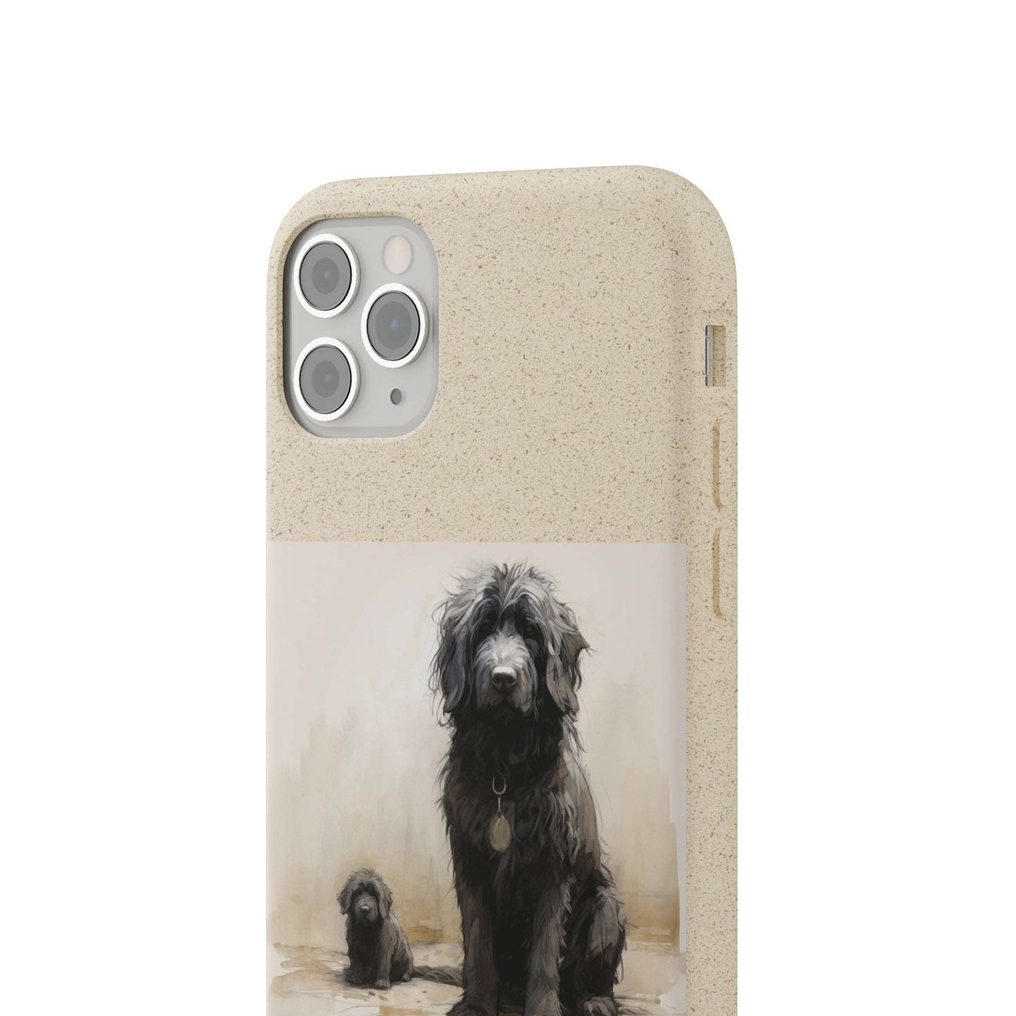 Biodegradable Custom Pet Phone Case, Dog iPhone Case, Doodle Phone Case, Newfypoo, Puppy phone case-AI phone case-AI By AJ