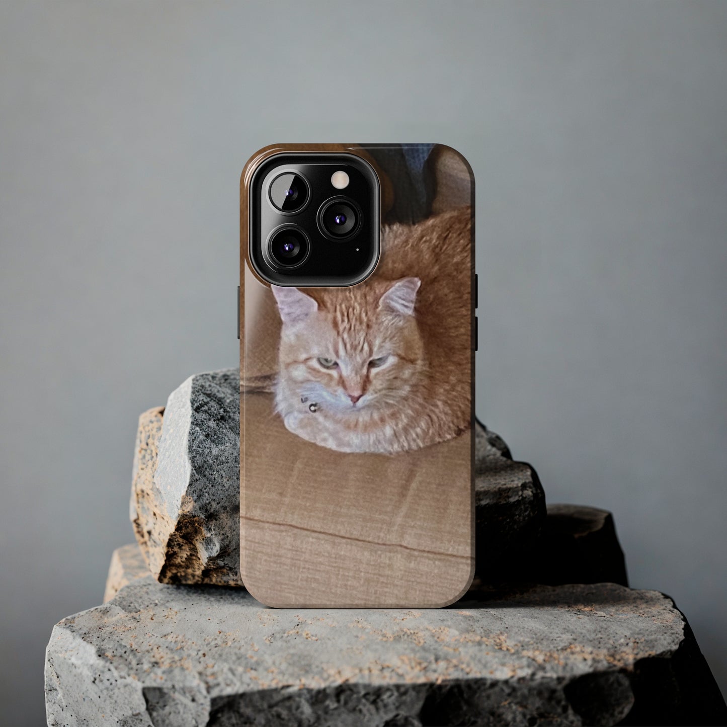 Alfred the Cat's "Couch Potato" Phone Case for iPhone - Lightweight, Impact Resistant, Wireless Charging Compatible