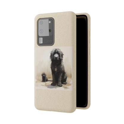 Biodegradable Custom Pet Phone Case, Dog iPhone Case, Doodle Phone Case, Newfypoo, Puppy phone case-AI phone case-AI By AJ