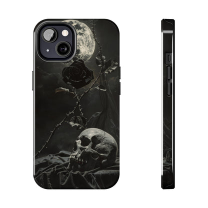 Gothic Elegance Phone Case for iPhone - Lightweight, Impact Resistant, Wireless Charging Compatible