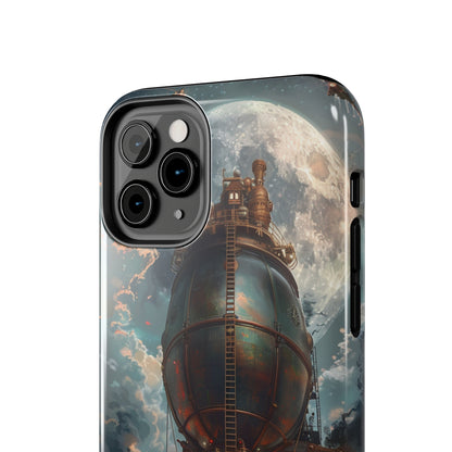 Steampunk Adventure Phone Case for iPhone - Lightweight, Impact Resistant, Wireless Charging Compatible