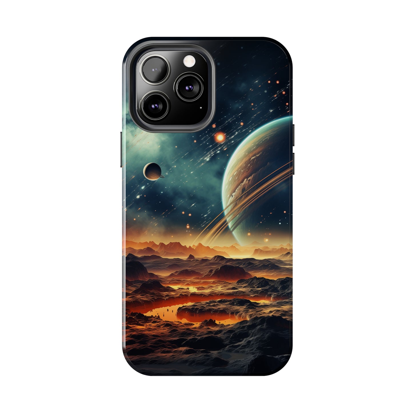 Space Phone Case for iPhone - Lightweight, Impact Resistant, Wireless Charging Compatible