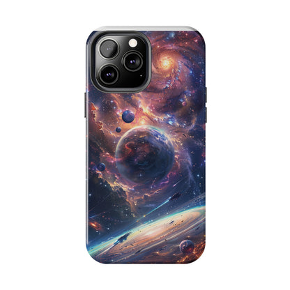 Cosmic Scene Phone Case for iPhone - Lightweight, Impact Resistant, Wireless Charging Compatible