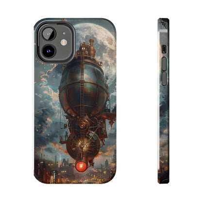 Steampunk Adventure Phone Case for iPhone - Lightweight, Impact Resistant, Wireless Charging Compatible