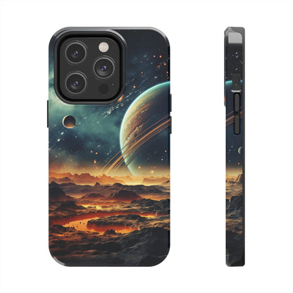 Space Phone Case for iPhone - Lightweight, Impact Resistant, Wireless Charging Compatible