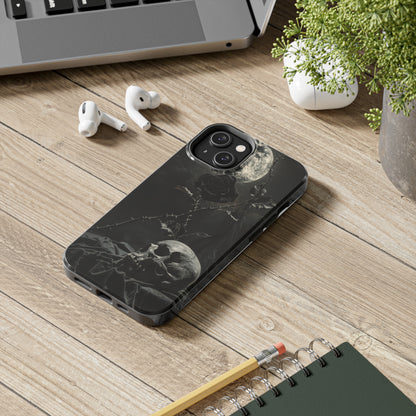 Gothic Elegance Phone Case for iPhone - Lightweight, Impact Resistant, Wireless Charging Compatible