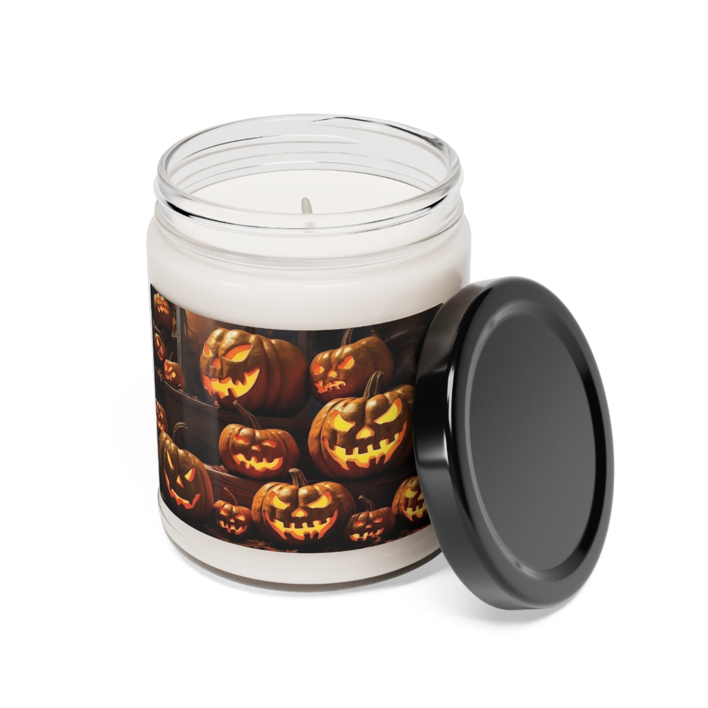 Dance of the Jack-o'-Lanterns Scented Soy Candle, Halloween Pumpkin Candle made from soy wax!