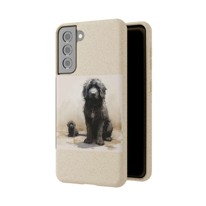 Biodegradable Custom Pet Phone Case, Dog iPhone Case, Doodle Phone Case, Newfypoo, Puppy phone case-AI phone case-AI By AJ