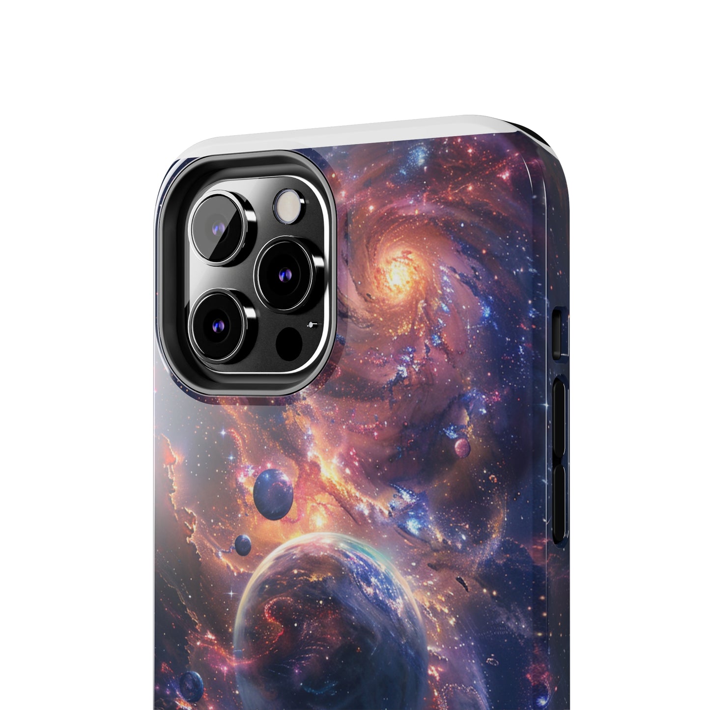 Cosmic Scene Phone Case for iPhone - Lightweight, Impact Resistant, Wireless Charging Compatible