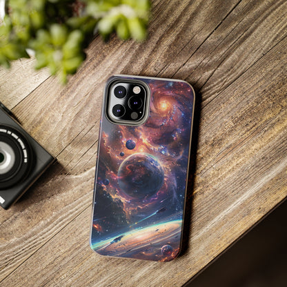 Cosmic Scene Phone Case for iPhone - Lightweight, Impact Resistant, Wireless Charging Compatible