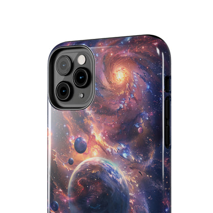 Cosmic Scene Phone Case for iPhone - Lightweight, Impact Resistant, Wireless Charging Compatible