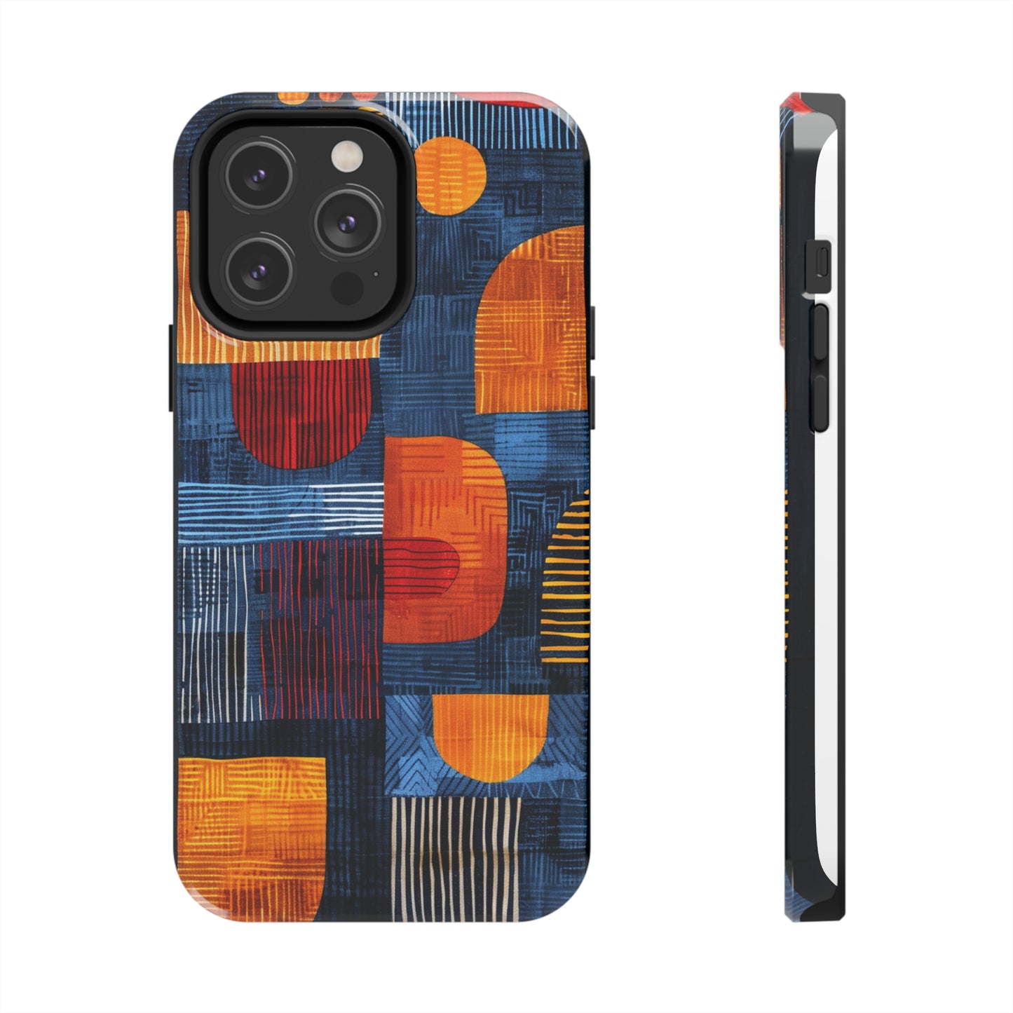 Cultural Tapestry Phone Case 3 for iPhone - Lightweight, Impact Resistant, Wireless Charging Compatible