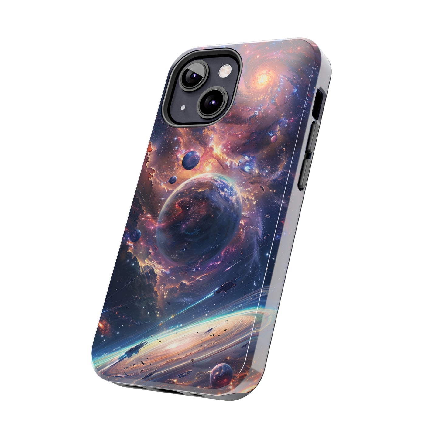 Cosmic Scene Phone Case for iPhone - Lightweight, Impact Resistant, Wireless Charging Compatible