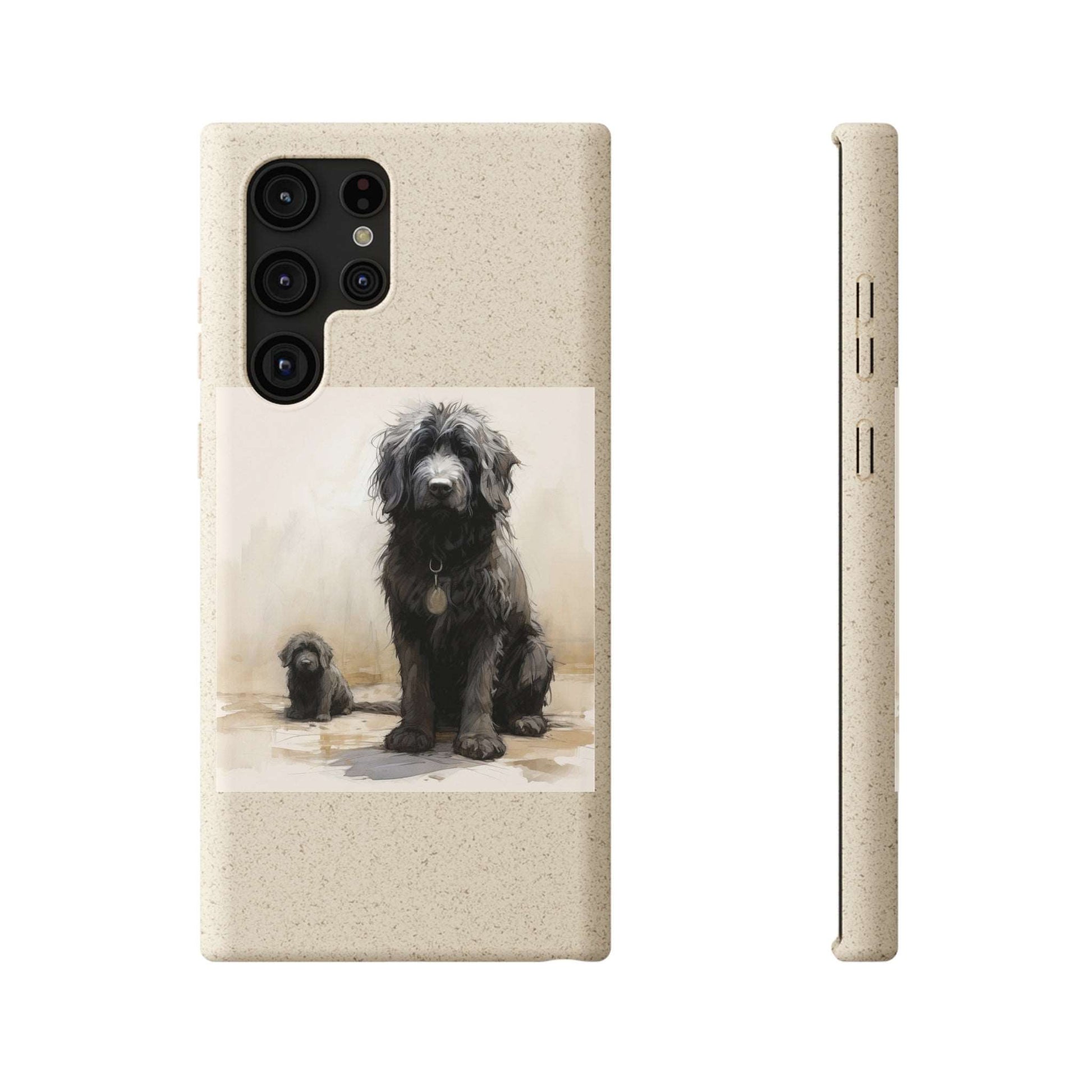 Biodegradable Custom Pet Phone Case, Dog iPhone Case, Doodle Phone Case, Newfypoo, Puppy phone case-AI phone case-AI By AJ