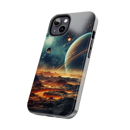 Space Phone Case for iPhone - Lightweight, Impact Resistant, Wireless Charging Compatible