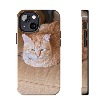 Alfred the Cat's "Couch Potato" Phone Case for iPhone - Lightweight, Impact Resistant, Wireless Charging Compatible