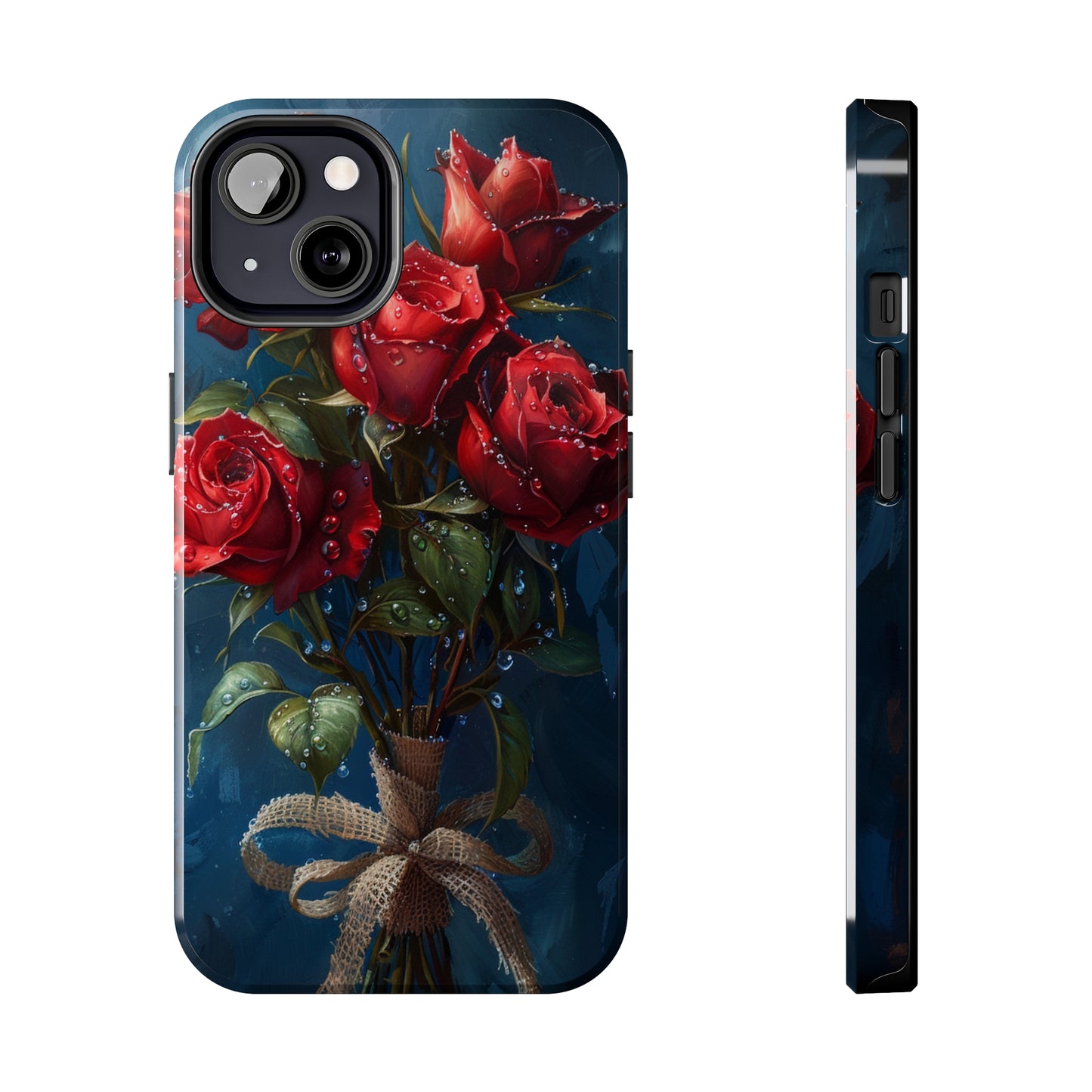 Roses Phone Case for iPhone - Lightweight, Impact Resistant, Wireless Charging Compatible