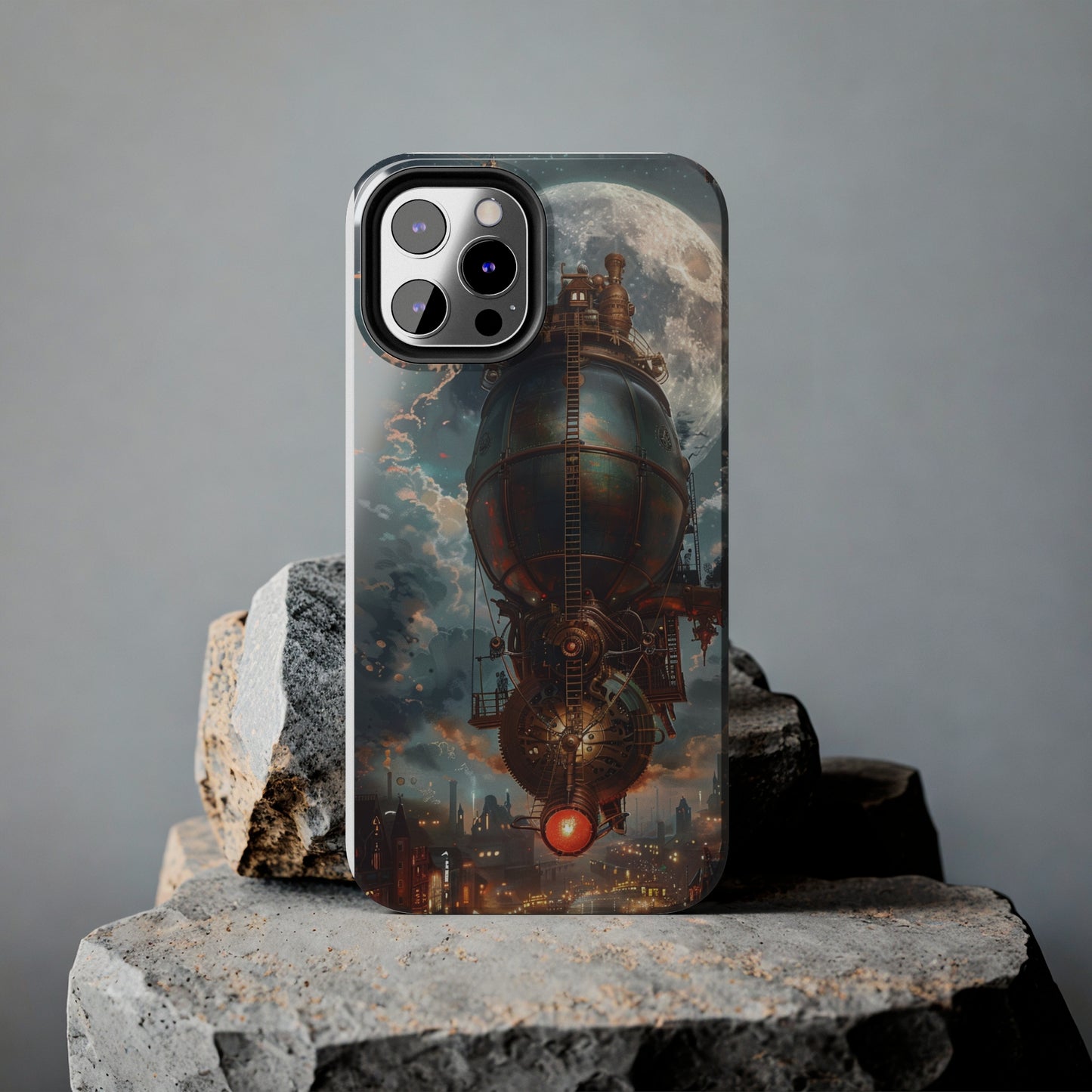 Steampunk Adventure Phone Case for iPhone - Lightweight, Impact Resistant, Wireless Charging Compatible