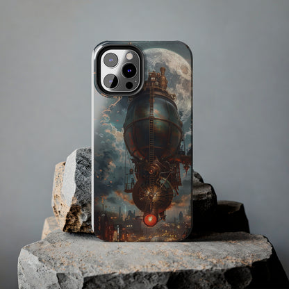 Steampunk Adventure Phone Case for iPhone - Lightweight, Impact Resistant, Wireless Charging Compatible