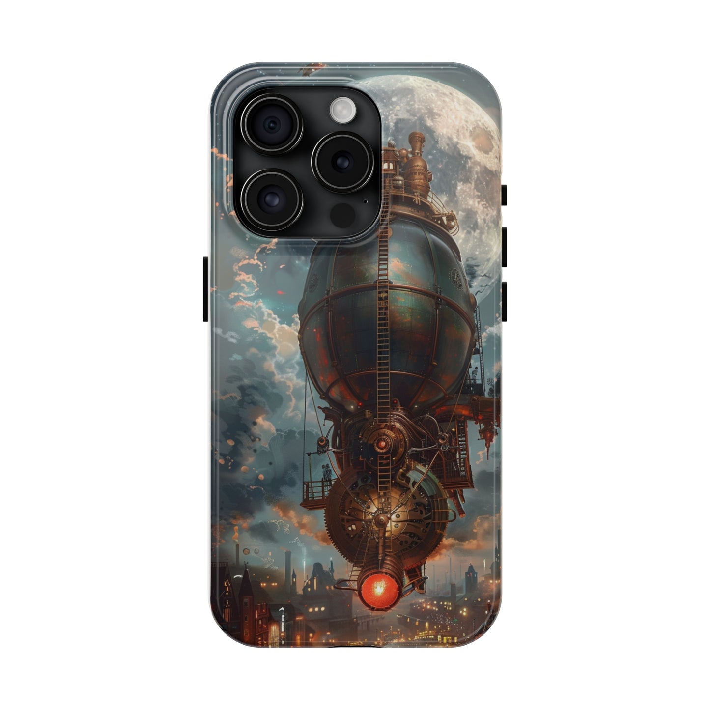 Steampunk Adventure Phone Case for iPhone - Lightweight, Impact Resistant, Wireless Charging Compatible