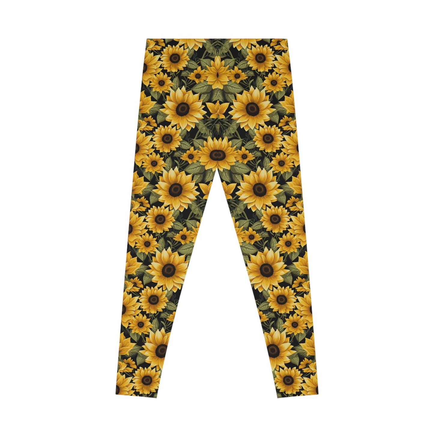 Sunflower Pattern Leggings - Bright Style for Active Women