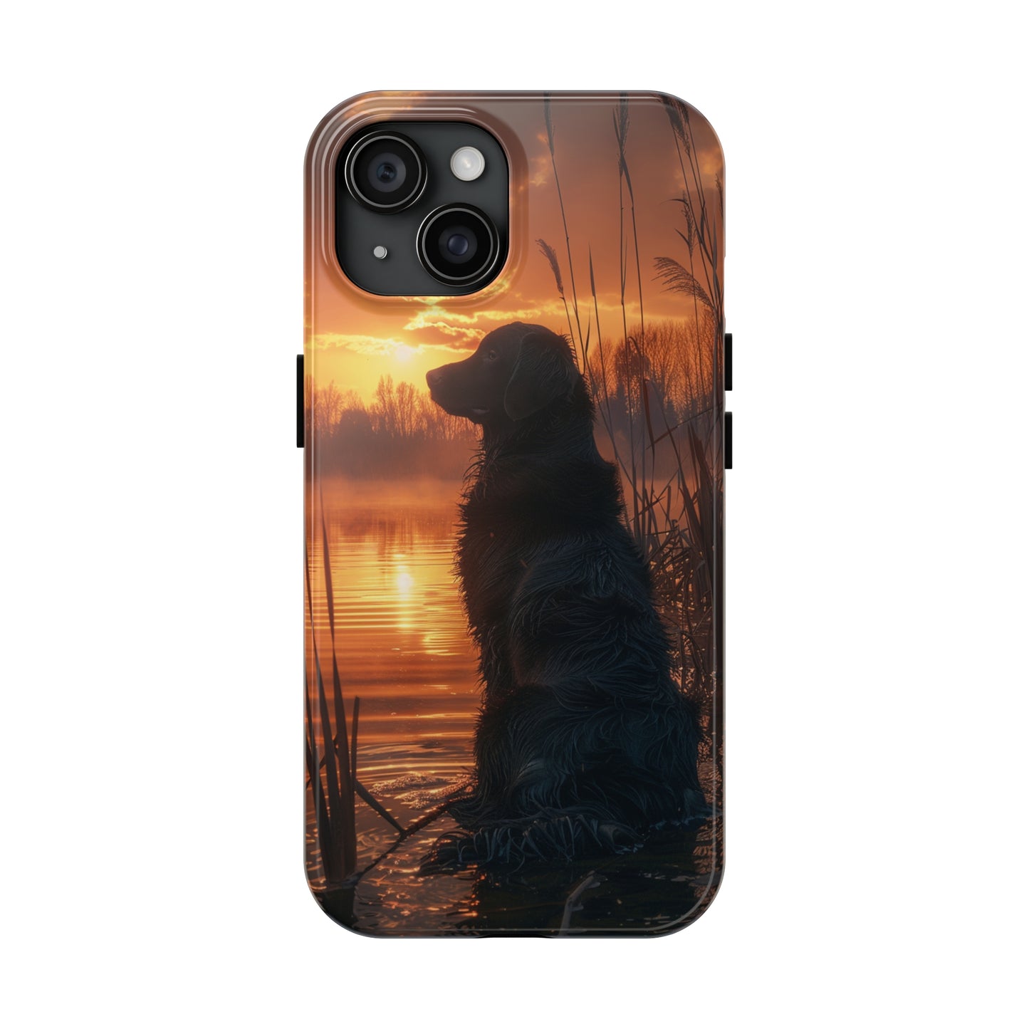 Hunting Dog Phone Case for iPhone - Lightweight, Impact Resistant, Wireless Charging Compatible