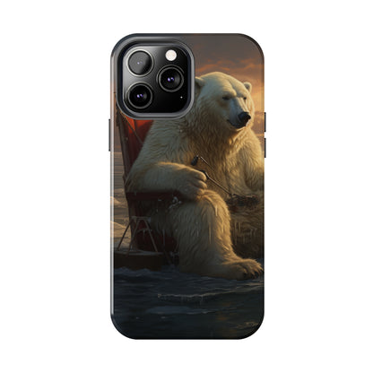 Rocking Polar Bear Phone Case for iPhone - Lightweight, Impact Resistant, Wireless Charging Compatible